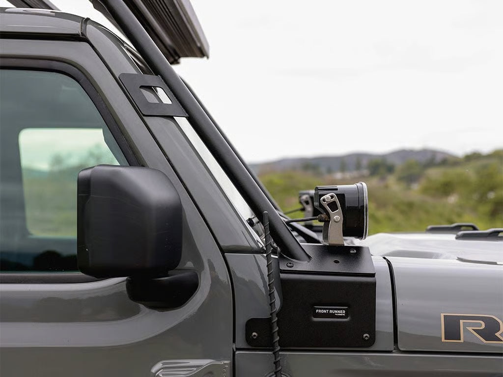 Jeep Wrangler JL Ditch Mount A-Pillar Light Brackets