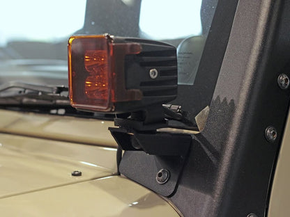 Jeep Wrangler JK/JKU Windshield Spot Light Brackets